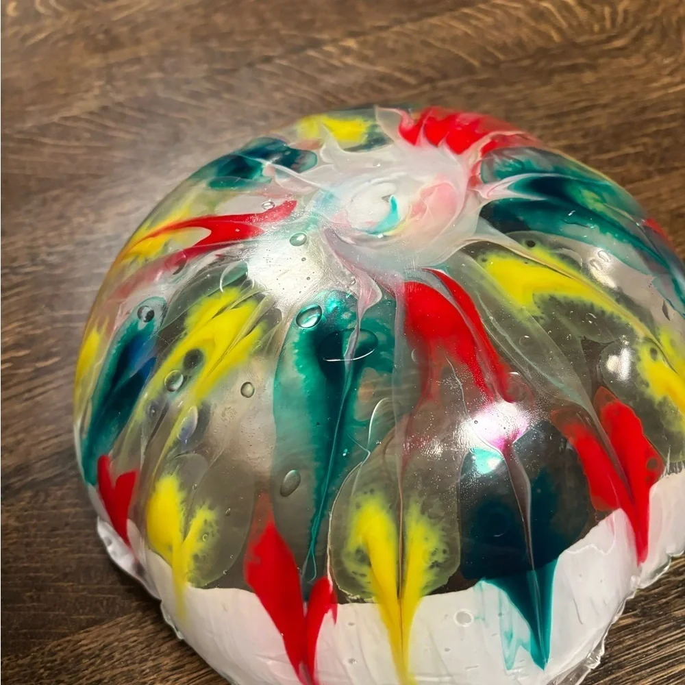 Handmade Colorful Resin Art Bowl Perfect Holiday Gift